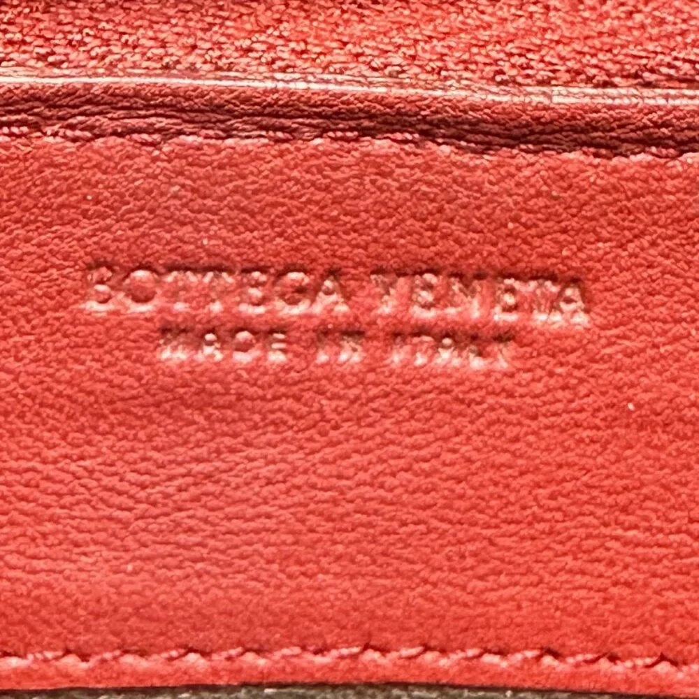 Bottega Veneta Intrecciato Leather Zip Around Wallet - GUC